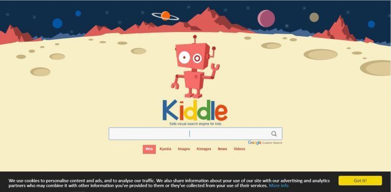 Buscador kiddle de google